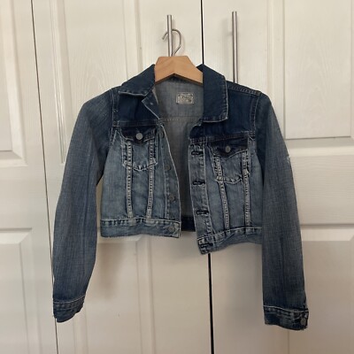 Polo Ralph Lauren Denim Authentic Dungarees Jean Jacket Kids Girls Size 14 