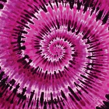 Carolina Creative Bandanna Tie Dye Pink Swirl 22" x 22" 100 Cotton Hippie