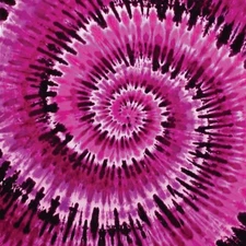 Carolina Creative Bandanna (Tie Dye Pink Swirl) 22" x 22" 100% Cotton Hippie