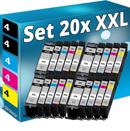 20x Patronen für CANON PIXMA TS 6350 TS 6351 TS 8350 TS 8351