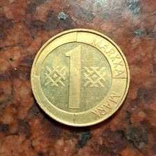 1992 FINLAND 1 MARKKA COIN - #B5019