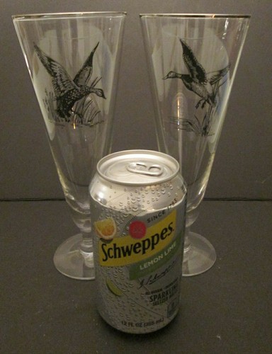 Paar Vintage Carwin Pilsner Biergläser - Spielvögel/Enten - Bild 2 von 8