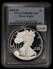 2010-W $1 1 oz Silver American Eagle Proof - PCGS PR 69 DCAM - SKU-E2629