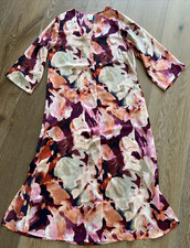 NATORI Zip-Front Robe Cafta with Pockets - Small - Creative Print Design