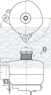 MAGNETI MARELLI 063732190010 Alternator for AUDI,SEAT,SKODA,VW