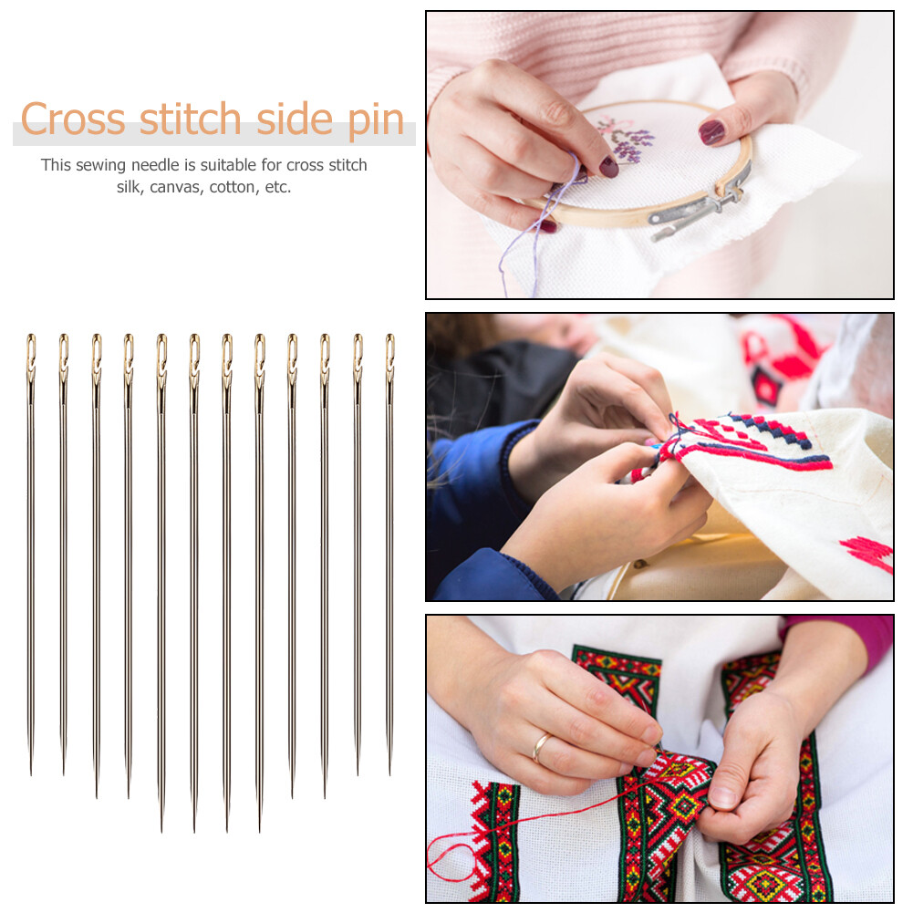 Elderly Sewing Needle Automatic Threading Darning Needles Cross Stitch