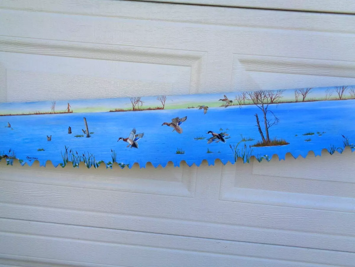 Hand painted 2024 crosscut saws