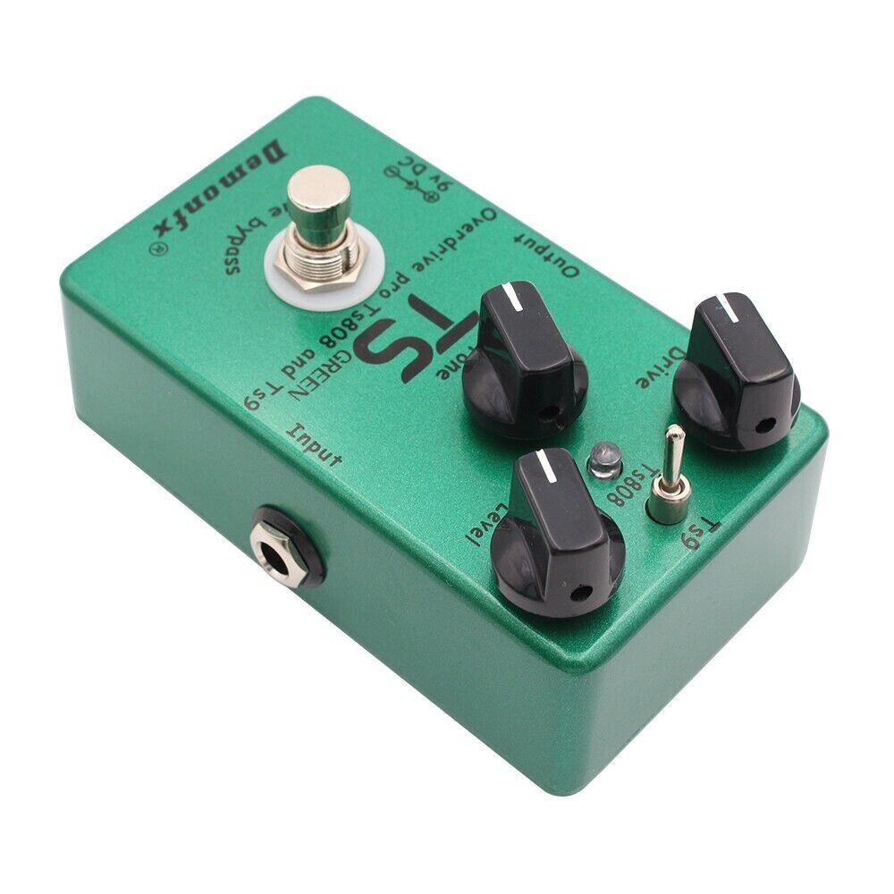 DemonFx TS Green Guitar Overdrive Distortion Screamer On TS9 TS808