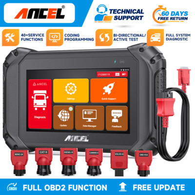 ANCEL V5 HD LKW OBD2 Diagnosegerät Alle System Fehlerauslesegerät fit für MAN