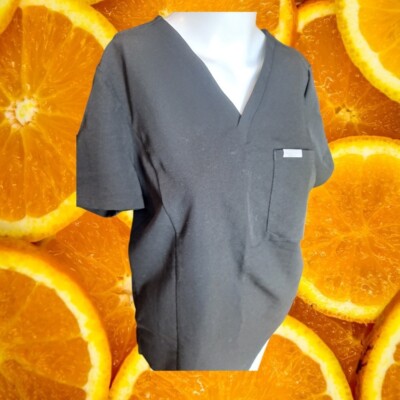 FIGS Technical Collection Scrub Top V-Neck Short Sleeve Modern Fit M