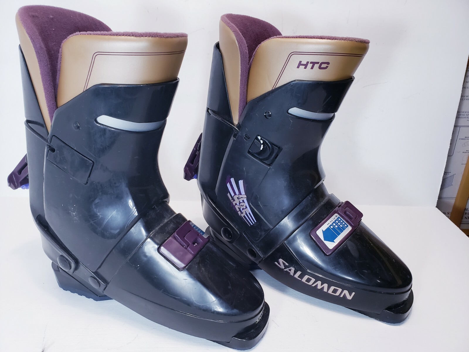 Salomon 425 HTC Stivali da sci neri 320 325 taglia 25 0