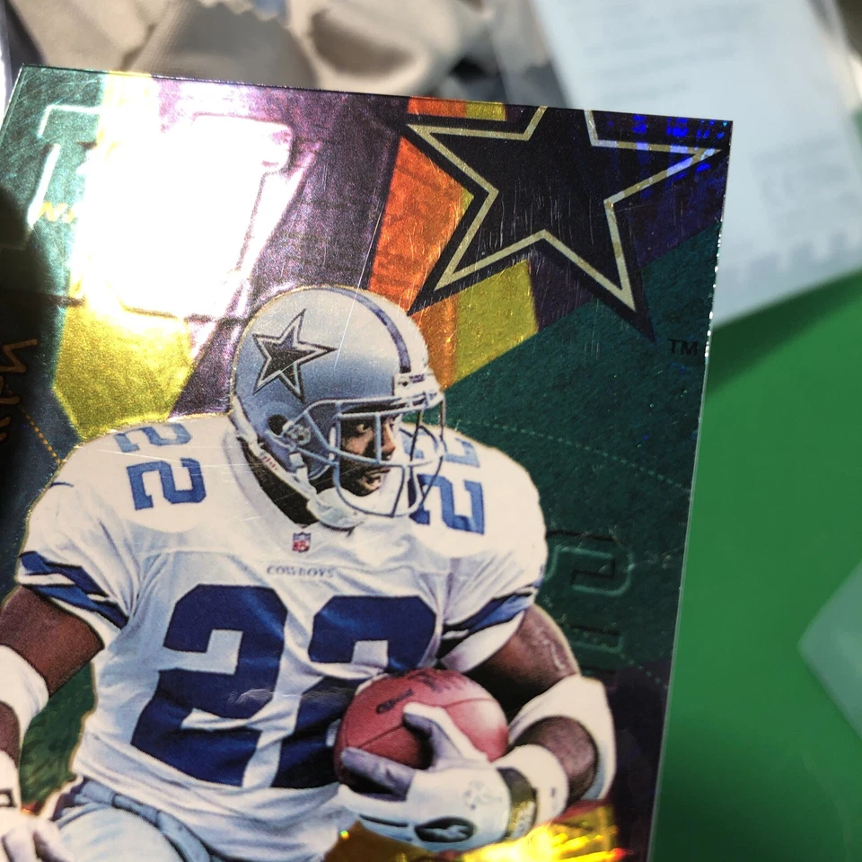 Playoff Illusions Spectralusion Dominion 1996 Emmitt Smith #90 Salón de la fama Foto 4 de 4