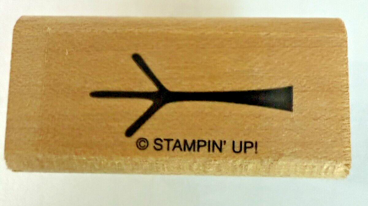 Stampin Up Stamp 1in BARE TREE BRANCH SMALL Single Stamps ONLY 1.5X0.75in