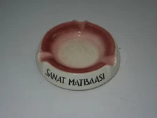  Vintage Advertising  Ashtray Sanat Matbaasi Ankara