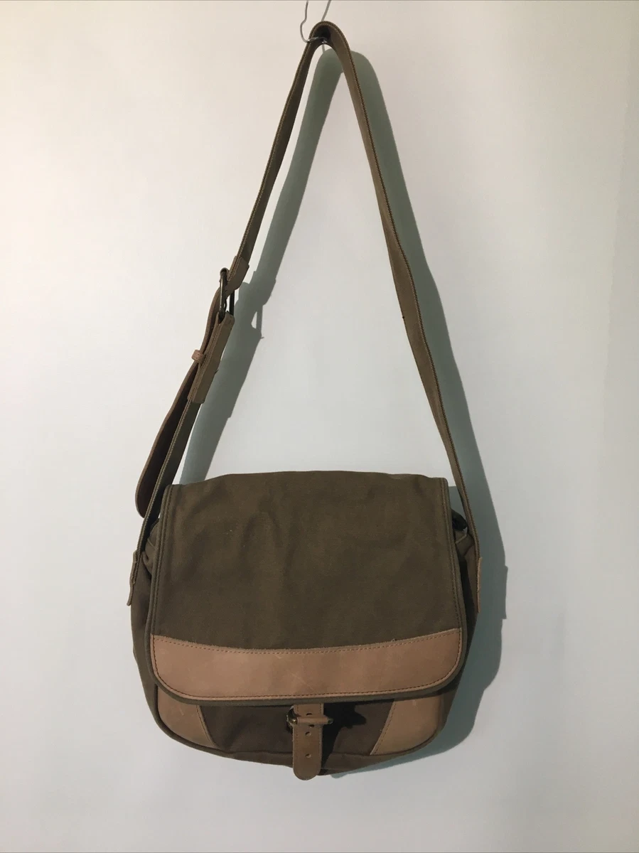 Ll bean top leather sling bag