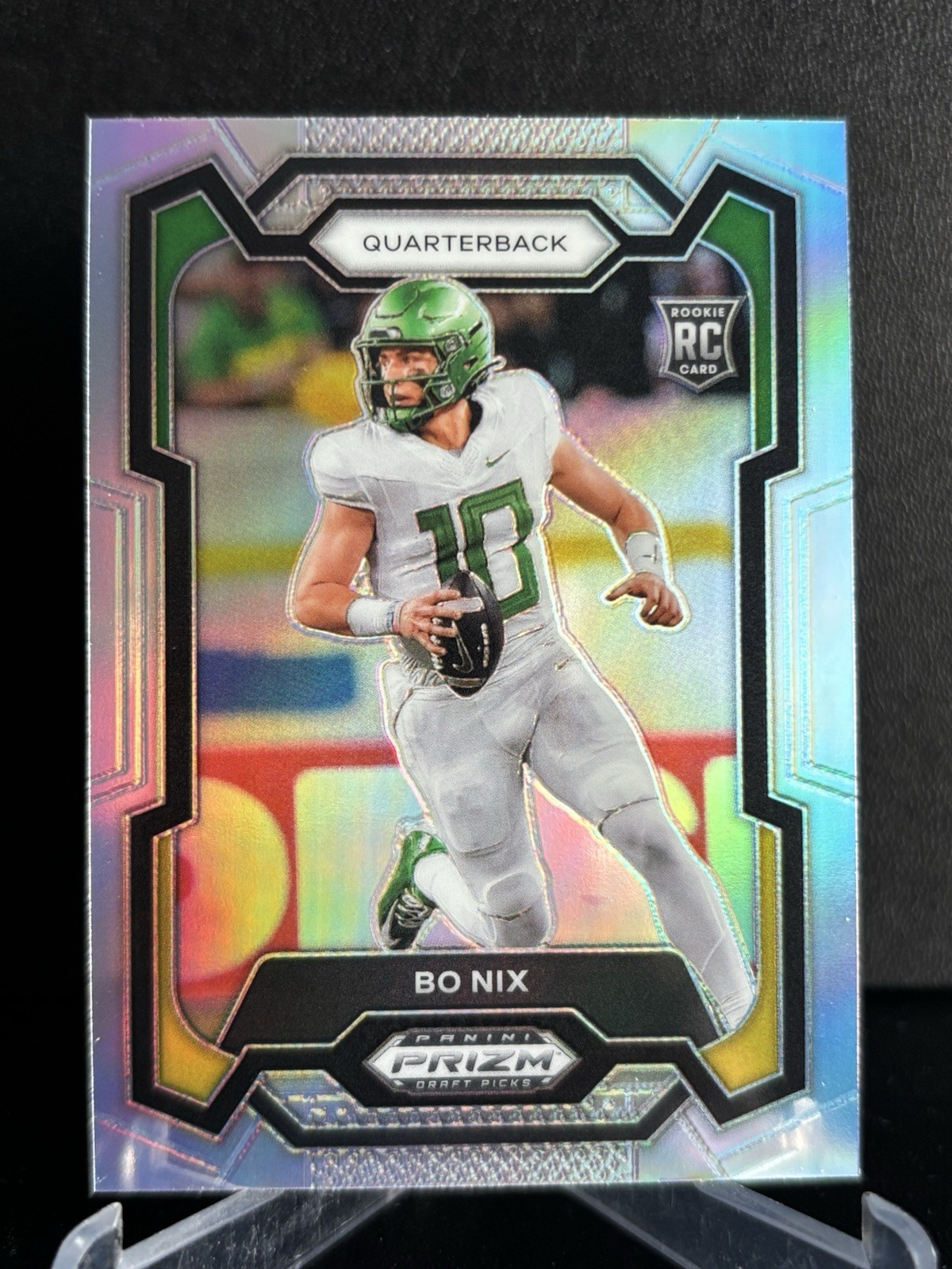 2024 Panini Prizm Draft Picks - Bo Nix #105 Silver Prizm (RC)