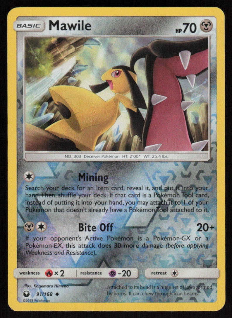 Mawile 91/168 Reverse Holo Celestial Storm Pokemon TCG Near Mint