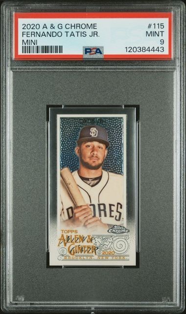 FERNANDO TATIS JR. 2020 Topps A & G Chrome MINI #115 PSA 9 MINT QTY