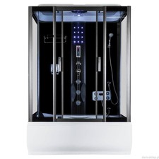 Duschkabine XL150 151x86 cm Duschtempel Fertigdusche Duschwanne Badewanne 