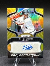 2019 Panini Prizm - Pro Penmanship #PP-TB Tim Beckham - Gold /10