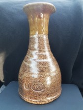 Anthony Morris Stoneware Bottle Vase - Green Farm Studio Pottery - Salt Glaze