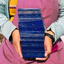 9.15LB Natural lapis lazuli quartz crystal freeform specimen healing decor