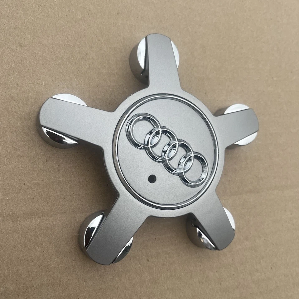 Tapa central plateada única OEM para AUDI A4 S4 2009-2012 4F0601165N 560-58838 Foto 2 de 4