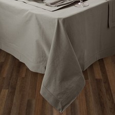 NEW Rans Hemstitch Tablecloth Grey 150x300cm