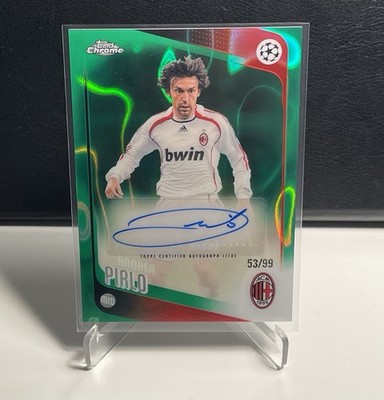 Andrea Pirlo Auto 53/99 Topps Chrome UCC 2025/26 AC Milan