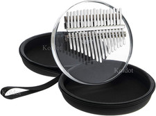 Kalimba Thumb Piano 17 Key Solid Finger Piano Clear Body Cute Crystal Acrylic Ka