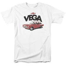 Chevrolet Rough Vega Mens T Shirt White Officially Licensed