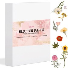 42 Sheets Blotting Paper Flower Press Large 8 x 11.5 inch A4 Absorbent Reusable