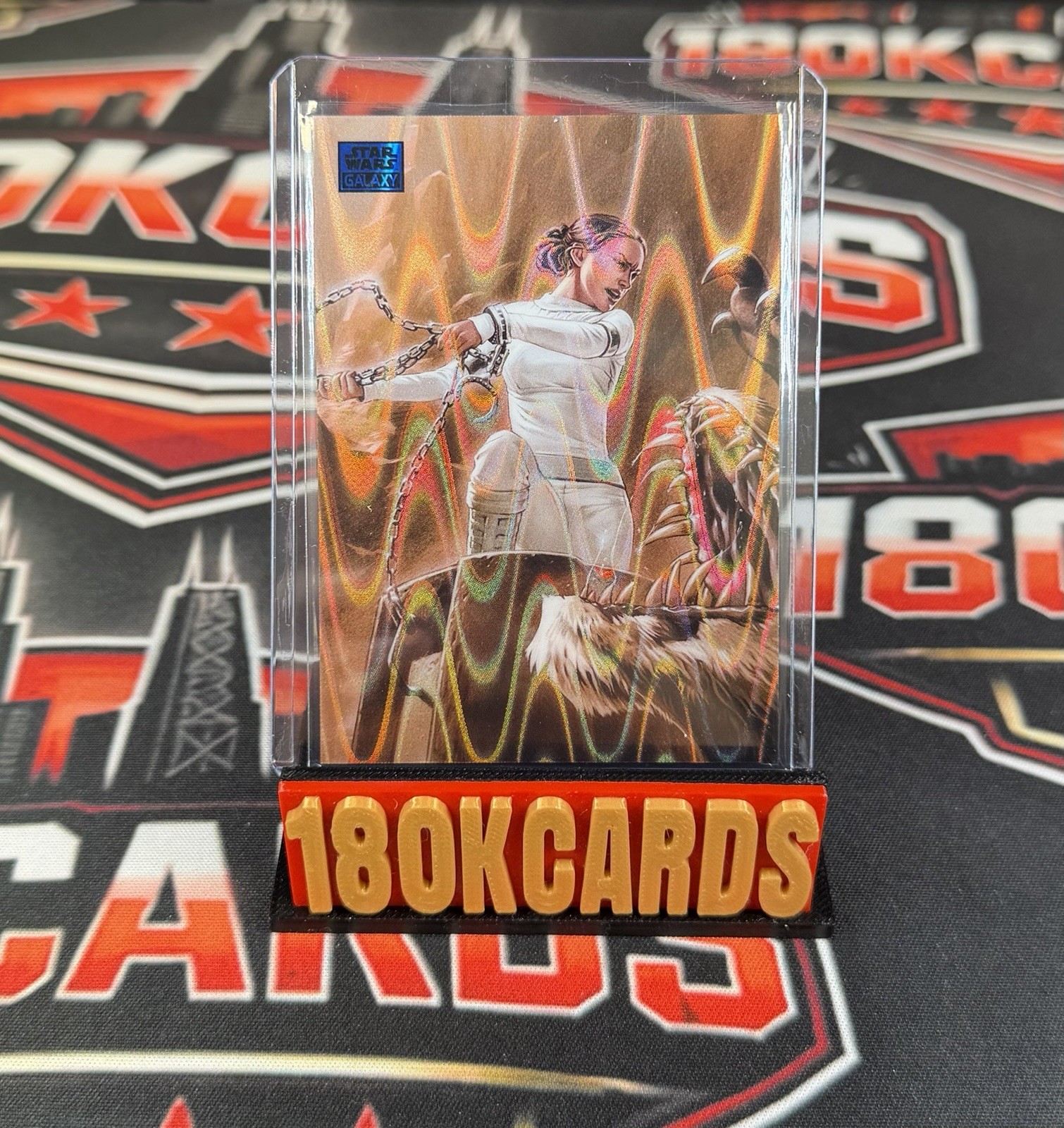 2026 Topps Star Wars Galaxy #2 Padme Amidala vs The Nexu Blue Ray Wave /175