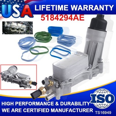 Engine Oil Cooler Filter Housing Assembly For Dodge Chrysler Jeep 2011-2022 3.6L