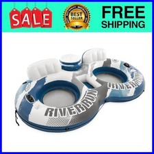 Intex River Run 2 -2 Person Inflatable Floating Water Tube with Cooler and Quick