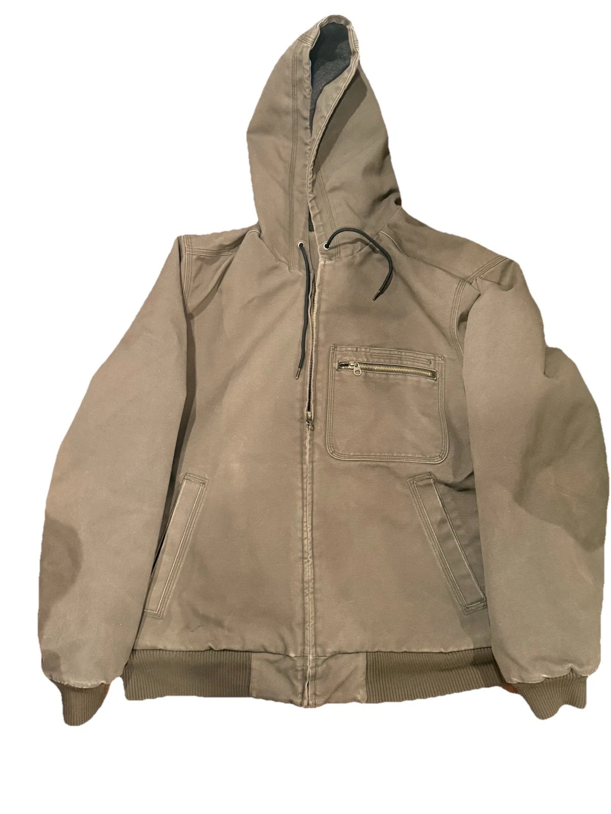 L.L. Bean Katahdin Iron Works Jacket Mens Large Hooded Wool Insulated Workwear