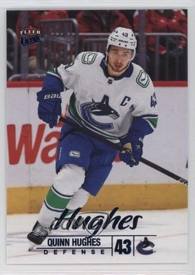 2024-25 Upper Deck Fleer Ultra Blue Foil 170/399 Quinn Hughes #87 e5s