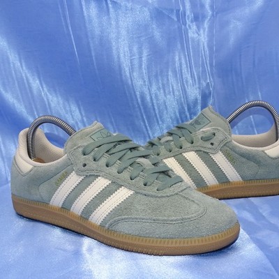 ADIDAS SAMBA SUEDE SNEAKER GR 36 2/3 SCHUHE DAMEN GAZELLE GRÜN SAMOA TOP ZUSTAND