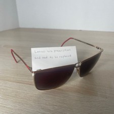 Vintage Gucci GG2204 16A Eyeglasses Sunglasses Gold FRAMES ONLY Made in Italy