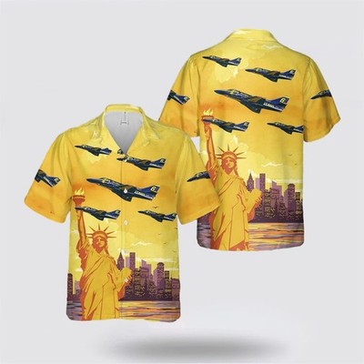 US Navy Blue Angels Douglas A 4F Skyhawks Hawaiian Shirt 8211 Gifts For Navy Sol