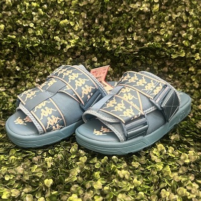 Kappa 222 Banda Mitel 1 | Blue-White-Grey| Slides Unisex Size 7 NEW