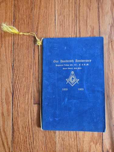 Masonic F.&A.M. Staten Island 100th Anniversary Program Ticket Menu 1855-1955