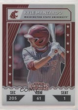 2021 Panini Elite Extra Edition College Tickets Optic Holo Kyle Manzardo 1b3