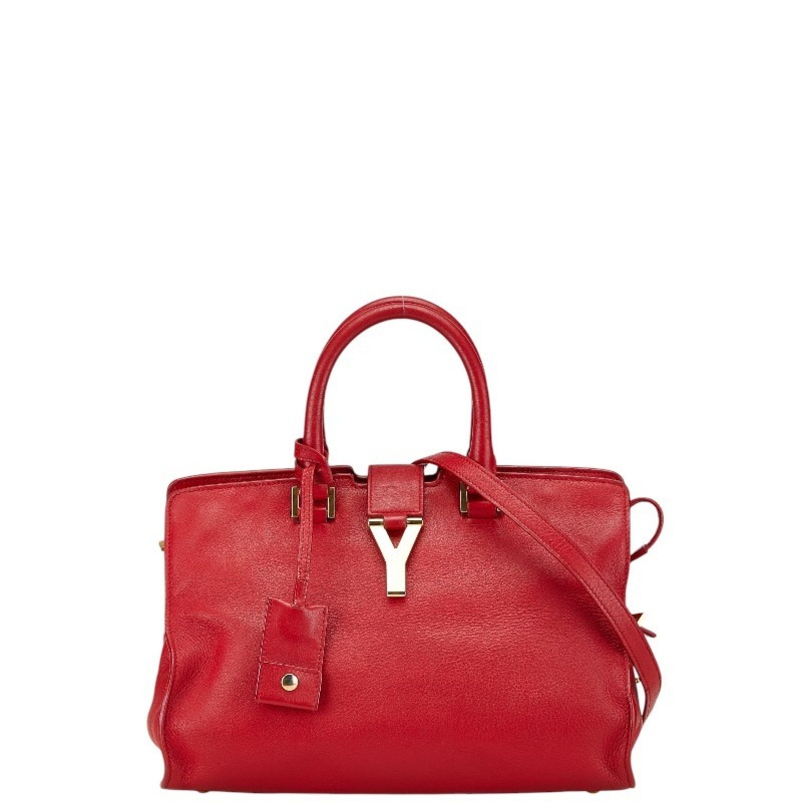 Saint Laurent Y Line Petit Cabas Borsa a mano Borsa a tracolla 311210 Rosso L... GZl18jqc
