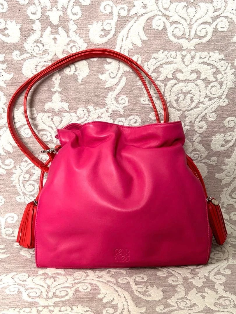 Pink Leather Exterior Loewe Bags & Handbags for Women for sale | eBay