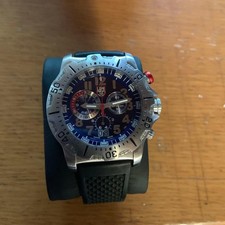 Cinturino Luminox Quarzo Aftermarket Analogico Cassa Acciaio Inox Cinturino Gomma