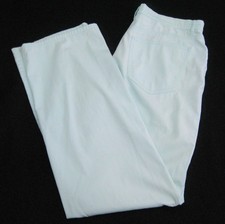 TALBOTS Women's Size 8 Light Blue Flat Front Chino Pants 5 Pockets Stretch