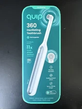 quip 360 Oscillating Rechargeable Electric Toothbrush Travel Case White/Silver