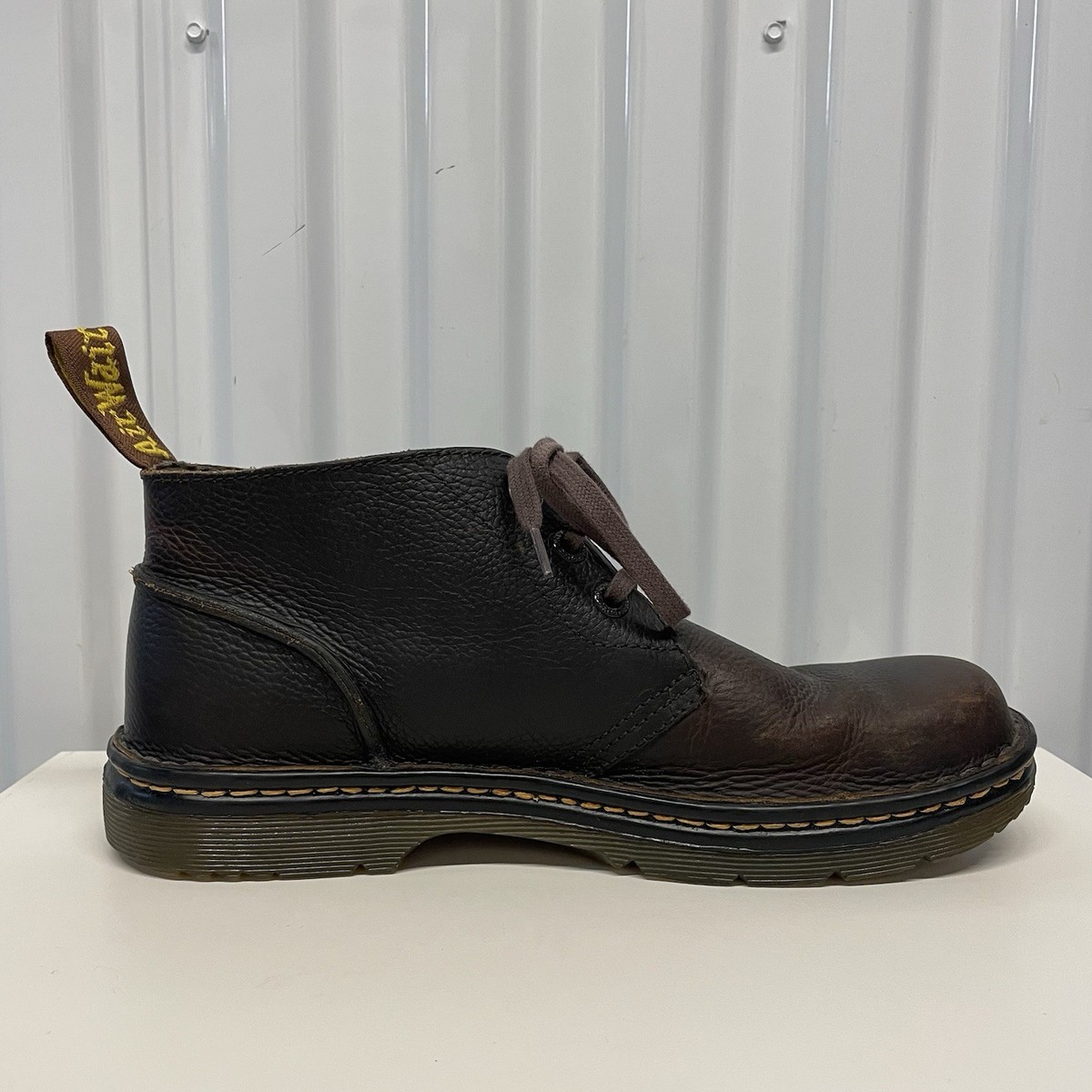 Dr. Martens Sussex Bear Track Brown Leather Slip Resistant  display picture 3