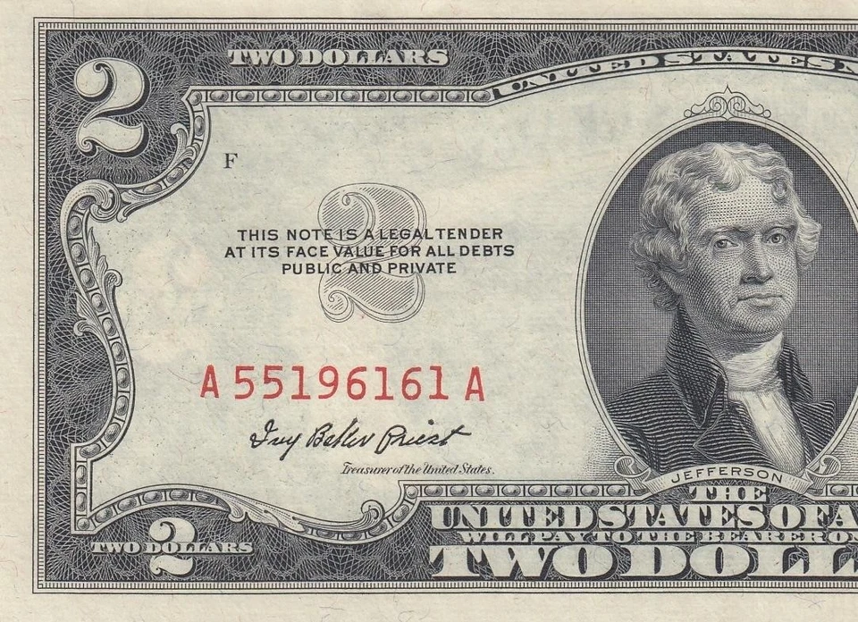 1953-A UNITED STATES TWO DOLLARS $2 "A" (( GEM UNC )) - Image 2 of 4